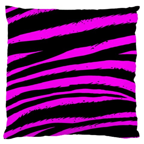 Pink Zebra Large Cushion Case (Two Sides) from ArtsNow.com Front