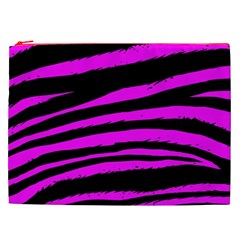 Pink Zebra Cosmetic Bag (XXL) from ArtsNow.com Front