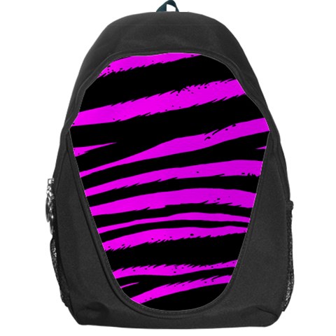 Pink Zebra Backpack Bag from ArtsNow.com Front