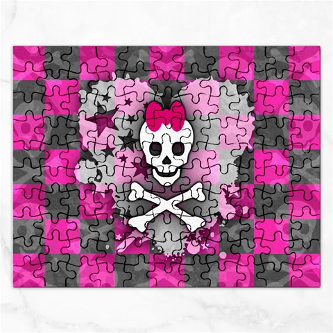 Princess Skull Heart Jigsaw Puzzle (Rectangular) from ArtsNow.com Front