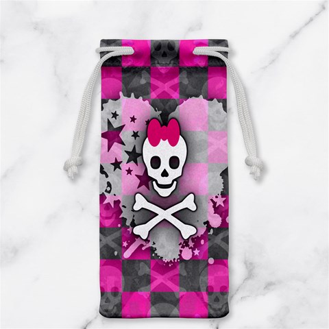 Princess Skull Heart Jewelry Bag from ArtsNow.com Back