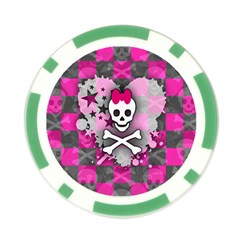 Princess Skull Heart Poker Chip Card Guard from ArtsNow.com Back