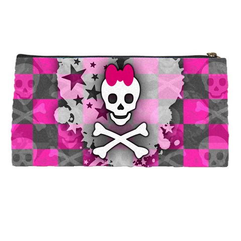 Princess Skull Heart Pencil Case from ArtsNow.com Back