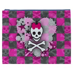 Princess Skull Heart Cosmetic Bag (XXXL) from ArtsNow.com Front