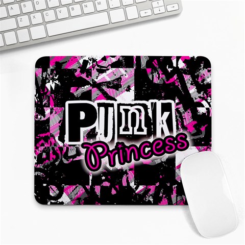 Punk Princess Large Mousepad from ArtsNow.com Front