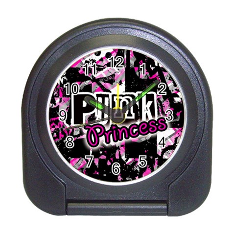 Punk Princess Travel Alarm Clock from ArtsNow.com Front