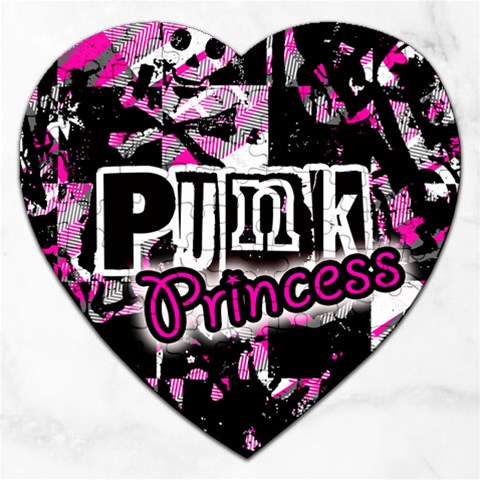 Punk Princess Jigsaw Puzzle (Heart) from ArtsNow.com Front