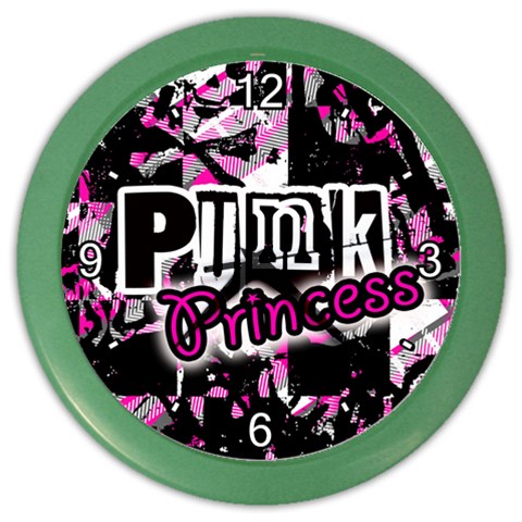 Punk Princess Color Wall Clock from ArtsNow.com Front