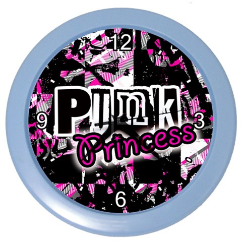 Punk Princess Color Wall Clock from ArtsNow.com Front