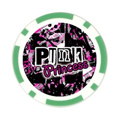 Punk Princess Poker Chip Card Guard from ArtsNow.com Front