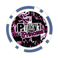 Punk Princess Poker Chip Card Guard from ArtsNow.com Front