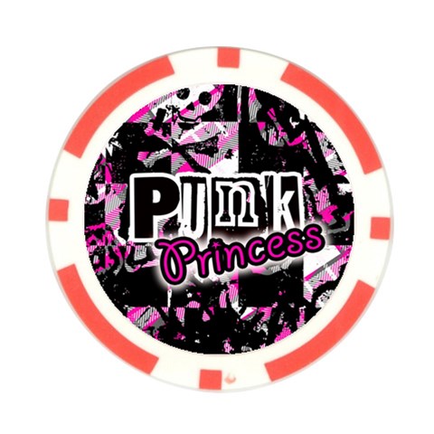 Punk Princess Poker Chip Card Guard (10 pack) from ArtsNow.com Front