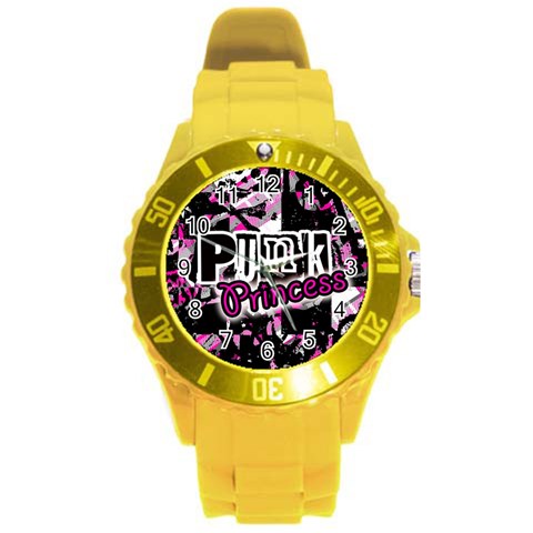 Punk Princess Round Plastic Sport Watch Large from ArtsNow.com Front