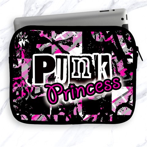 Punk Princess Apple iPad 2/3/4 Zipper Case from ArtsNow.com Front