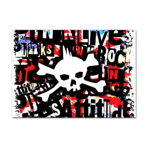 Punk Skull Sticker A4 (100 pack) from ArtsNow.com Front