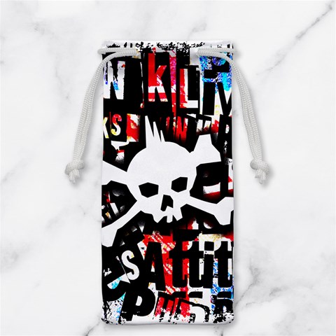 Punk Skull Jewelry Bag from ArtsNow.com Front