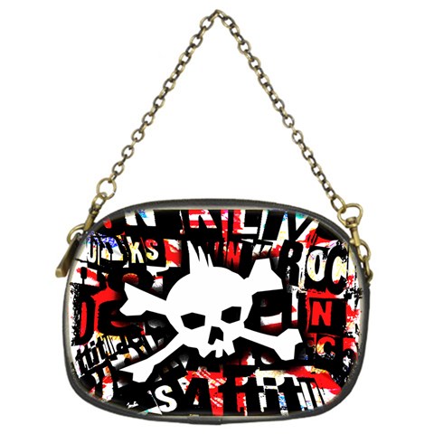 Punk Skull Chain Purse (One Side) from ArtsNow.com Front