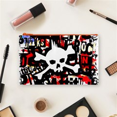 Punk Skull Cosmetic Bag (Medium) from ArtsNow.com Front