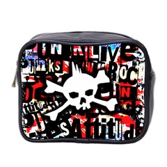 Punk Skull Mini Toiletries Bag (Two Sides) from ArtsNow.com Front