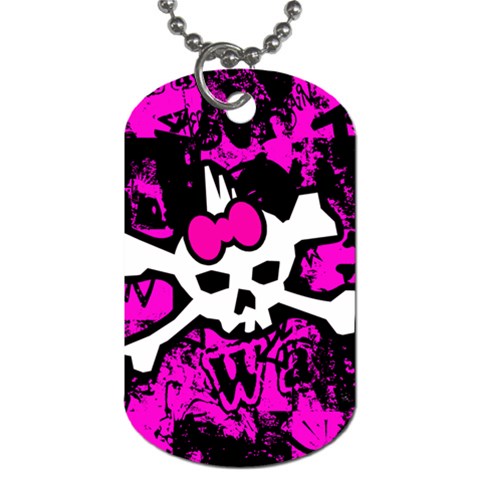 Punk Skull Princess Dog Tag (Two Sides) from ArtsNow.com Front