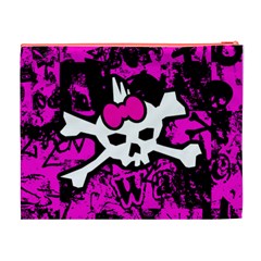 Punk Skull Princess Cosmetic Bag (XL) from ArtsNow.com Back