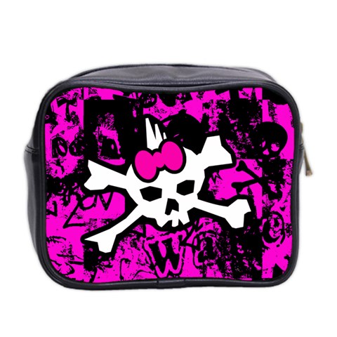 Punk Skull Princess Mini Toiletries Bag (Two Sides) from ArtsNow.com Back