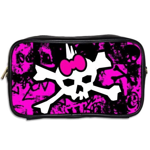 Punk Skull Princess Toiletries Bag (Two Sides) from ArtsNow.com Back