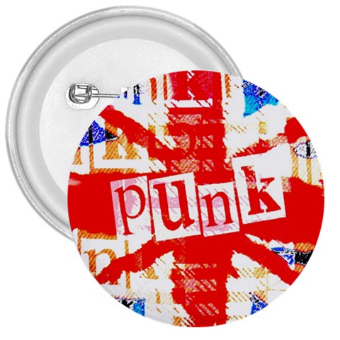 Punk Union Jack 3  Button from ArtsNow.com Front