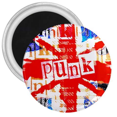 Punk Union Jack 3  Magnet from ArtsNow.com Front