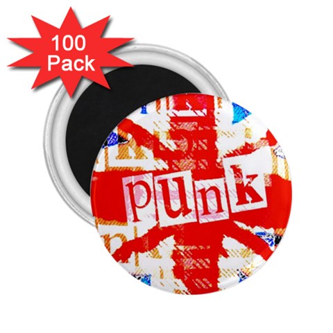 Punk Union Jack 2.25  Magnet (100 pack)  from ArtsNow.com Front