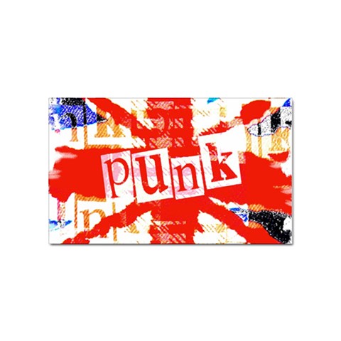 Punk Union Jack Sticker (Rectangular) from ArtsNow.com Front