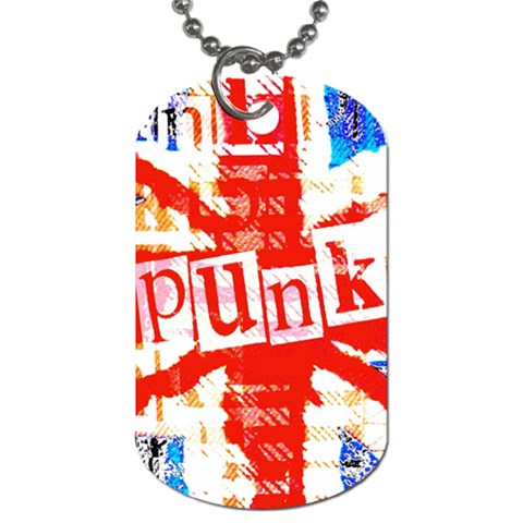 Punk Union Jack Dog Tag (One Side) from ArtsNow.com Front