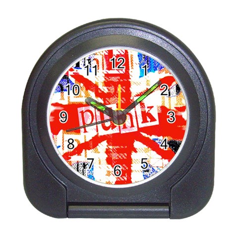 Punk Union Jack Travel Alarm Clock from ArtsNow.com Front