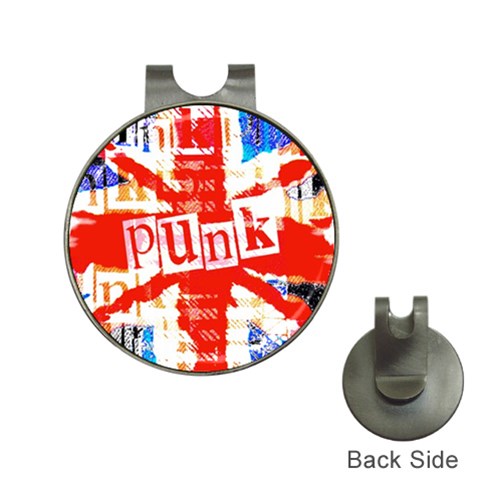 Punk Union Jack Golf Ball Marker Hat Clip from ArtsNow.com Front