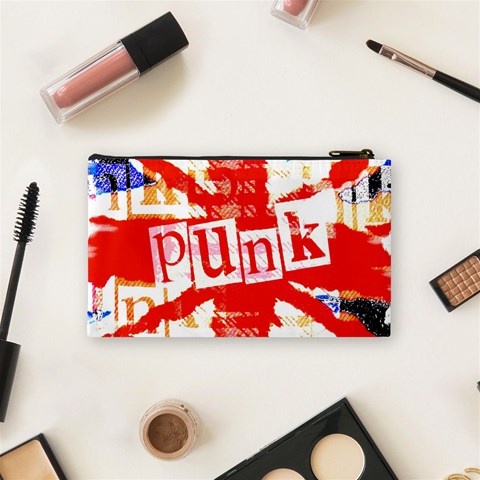 Punk Union Jack Cosmetic Bag (Small) from ArtsNow.com Back