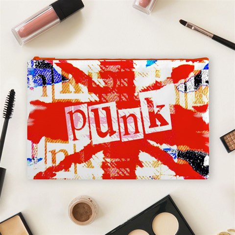 Punk Union Jack Cosmetic Bag (Large) from ArtsNow.com Front