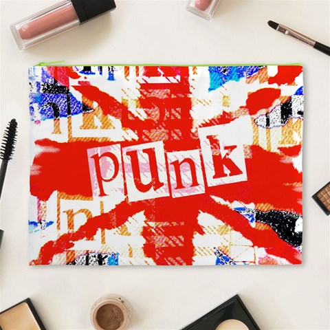 Punk Union Jack Cosmetic Bag (XL) from ArtsNow.com Front