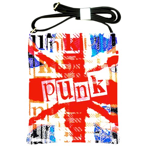 Punk Union Jack Shoulder Sling Bag from ArtsNow.com Front