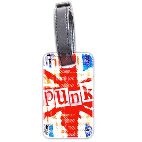 Punk Union Jack Luggage Tag (two sides) from ArtsNow.com Front