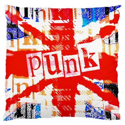 Punk Union Jack Large Cushion Case (Two Sides) from ArtsNow.com Front