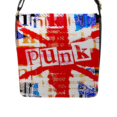 Punk Union Jack Flap Closure Messenger Bag (Large) from ArtsNow.com Front