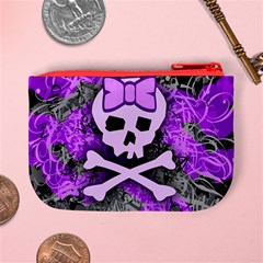 Purple Girly Skull Mini Coin Purse from ArtsNow.com Back