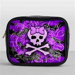 Purple Girly Skull Mini Toiletries Bag (One Side)