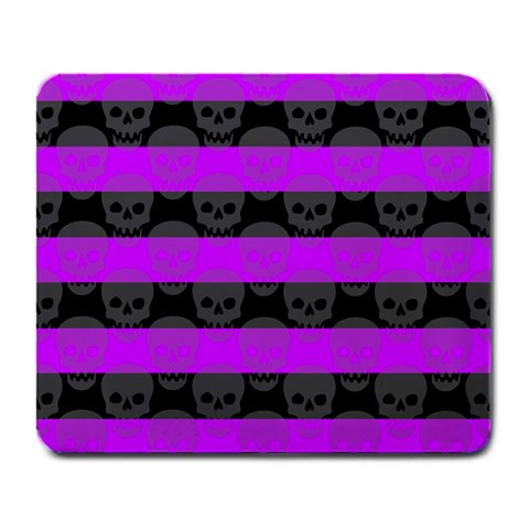 Purple Goth Skulls  Large Mousepad from ArtsNow.com Front