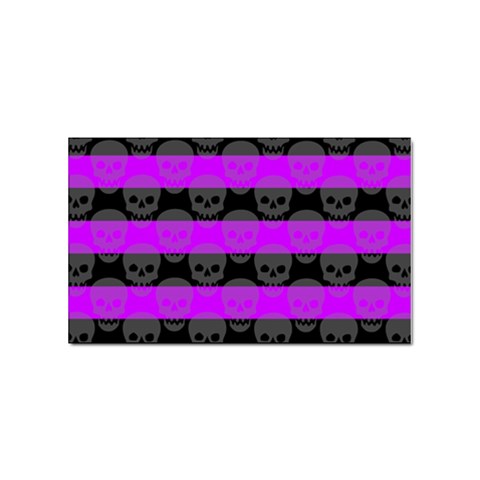 Purple Goth Skulls  Sticker (Rectangular) from ArtsNow.com Front