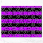 Purple Goth Skulls  Jigsaw Puzzle (Rectangular)