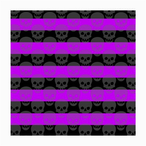 Purple Goth Skulls  Glasses Cloth (Medium) from ArtsNow.com Front