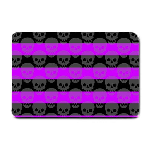 Purple Goth Skulls  Small Doormat from ArtsNow.com 24 x16  Door Mat