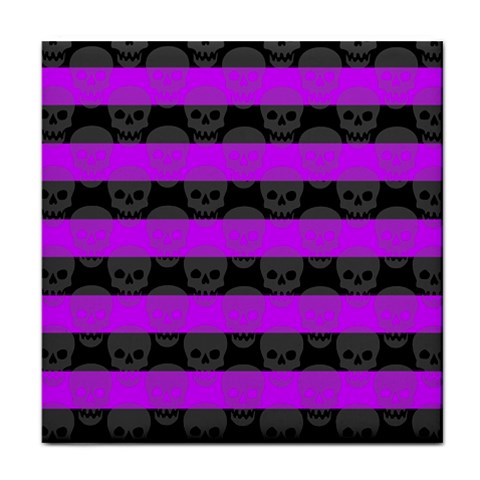 Purple Goth Skulls  Face Towel from ArtsNow.com Front