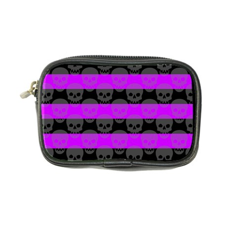 Purple Goth Skulls  Coin Purse from ArtsNow.com Front